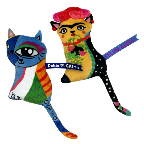 KONG Artz Kahlo / Dali Catnip Cat Toy 2 Pack (One Size)