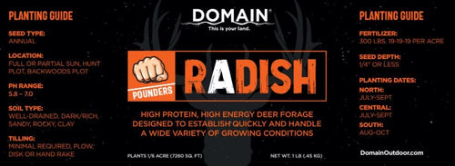 Domain Outdoor Pounder Radish (1 lb. 1/6 acre)