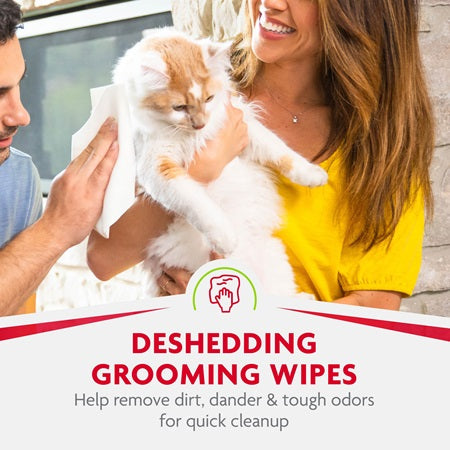 FURminator deShedding Grooming Wipes for Cats