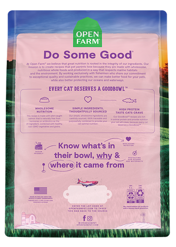 Open Farm Goodbowl™ Wild-Caught Salmon & Brown Rice Recipe for Cats (7 Lb)