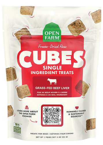 Open Farm Freeze Dried Raw Single Ingredient Beef Liver Treat (3 oz)