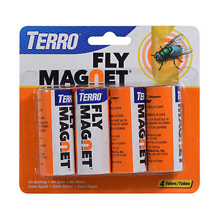 TERRO® Fly Magnet® Sticky Fly Paper Trap (4 Pack)