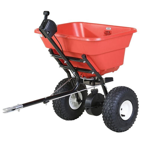 ESTATE TOW BROADCAST SPREADER (80 LB HOPPER, RED)