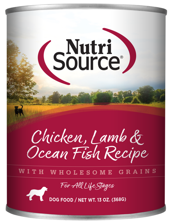 NutriSource® Chicken, Lamb & Ocean Fish Formula Healthy Wet Dog Food