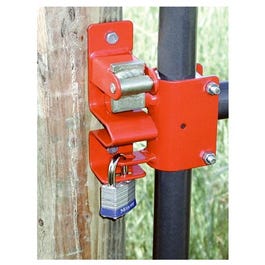 Gate Latch, Round Tube, 1-Way Lockable, 1-5/8 to 2-In.