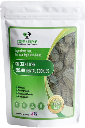 Cooper & Friends Chicken Liver Breath Dental Cookies