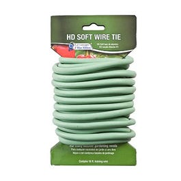 Plant Wire Tie, Heavy-Duty, Soft Coated Wire, 16-Ft.