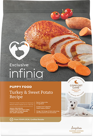 Exclusive Pet Food Infinia Puppy Turkey & Sweet Potato Recipe