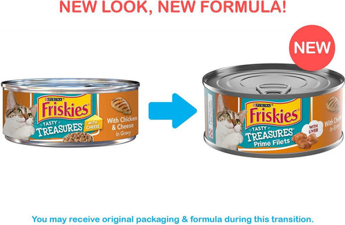 Friskies Tasty Treasures Prime Filets Chicken & Liver Canned Cat Food