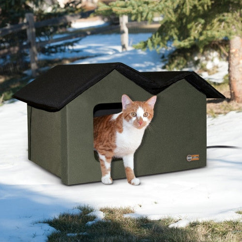 K&H Pet Products Thermo Outdoor Kitty House Extra-Wide (Heated & Unheated)