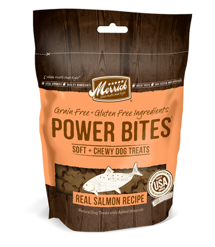 Merrick Power Bites Grain Free Salmon Dog Treats