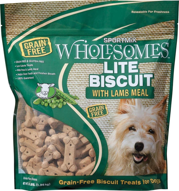 SPORTMiX Wholesomes Lite Biscuits with Lamb Meal Grain Free Dog Treats