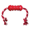 Kong Dental with Rope (Small, Red)