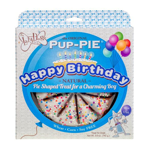 The Lazy Dog Cookie The Original Pup-PIE® Happy Birthday for a Charming Boy