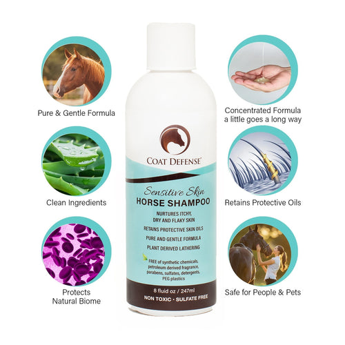 Coat Defense Sensitive Skin Horse Shampoo