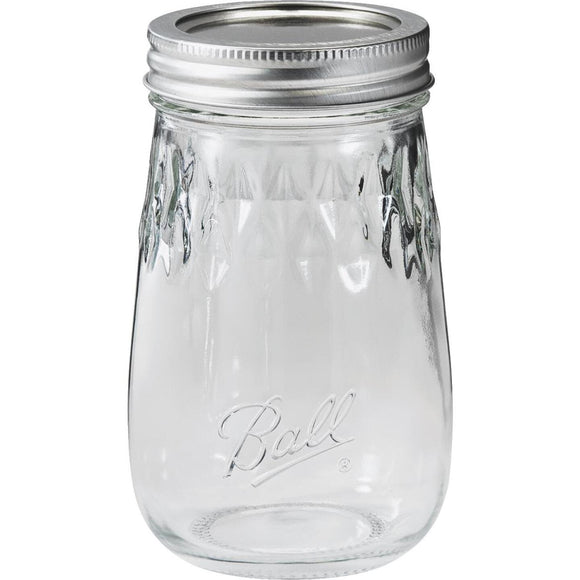 Ball Pint Fluted Freezer Jar (4 Pack)