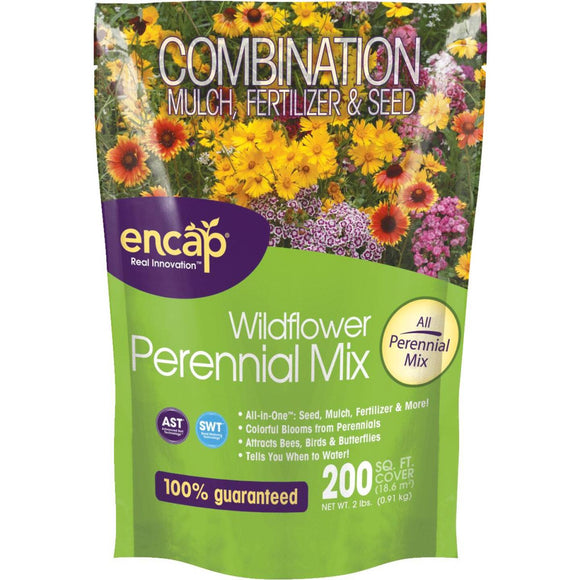 Encap All-In-One 2 Lb. 200 Sq. Ft. Coverage Perennial Wildflower Seed Mix