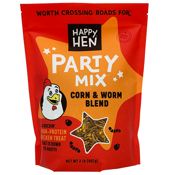 Happy Hen Party Mix™ Corn and Mealworm