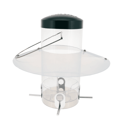 Backyard Nature Products Hanging Classic Bird Feeder with Baffle Weather Guard