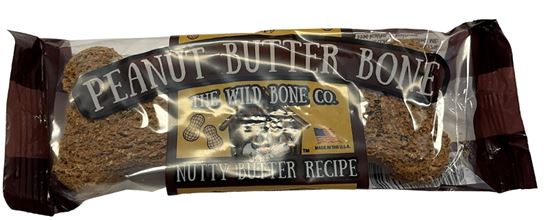 The Wild Bone Co. 1872 Bone Dog Biscuit Treat, Peanut Butter Flavor, 1 Ounce