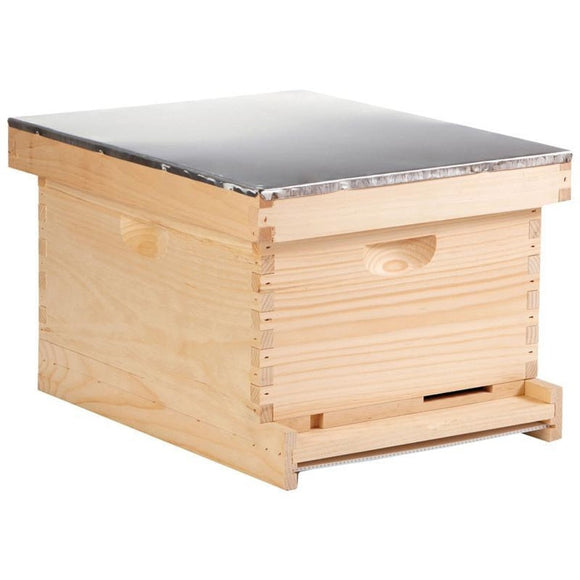 LITTLE GIANT 10-FRAME COMPLETE BEE HIVE (10 FRAME DEEP, NATURAL PINE)
