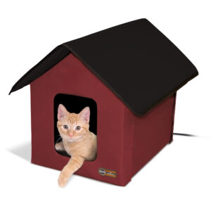 K&H HEATED KITTY BARN BLUE