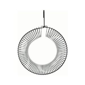 PEANUT WREATH BLACK 13 IN