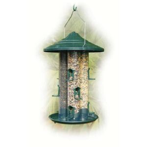 TRIPLE TUBE SEED BIRD FEEDER
