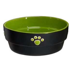 FRESCO DOG DISH 7IN GREEN