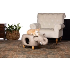 CAT HOUSE OTTOMAN ELEPHANT