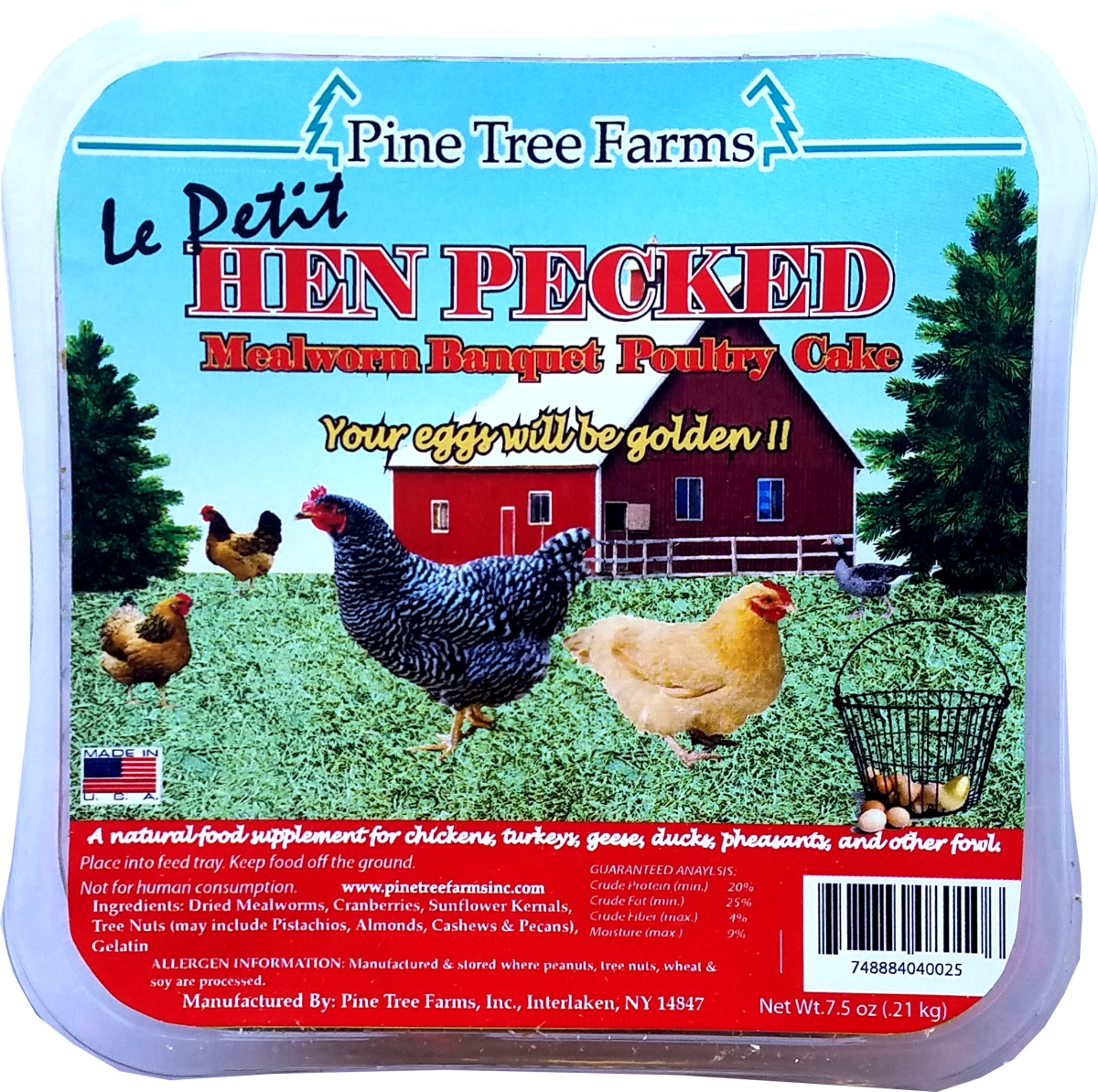 HEN PECKED MEALWORM CAKE 7.5