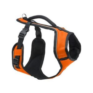 PADDED DOG HARNESS ORANGE SM