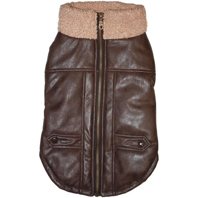 DOG BOMBER JACKET BROWN MED