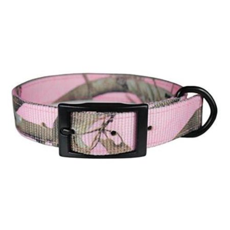 DOG COLLAR PINK CAMO 1"X19"
