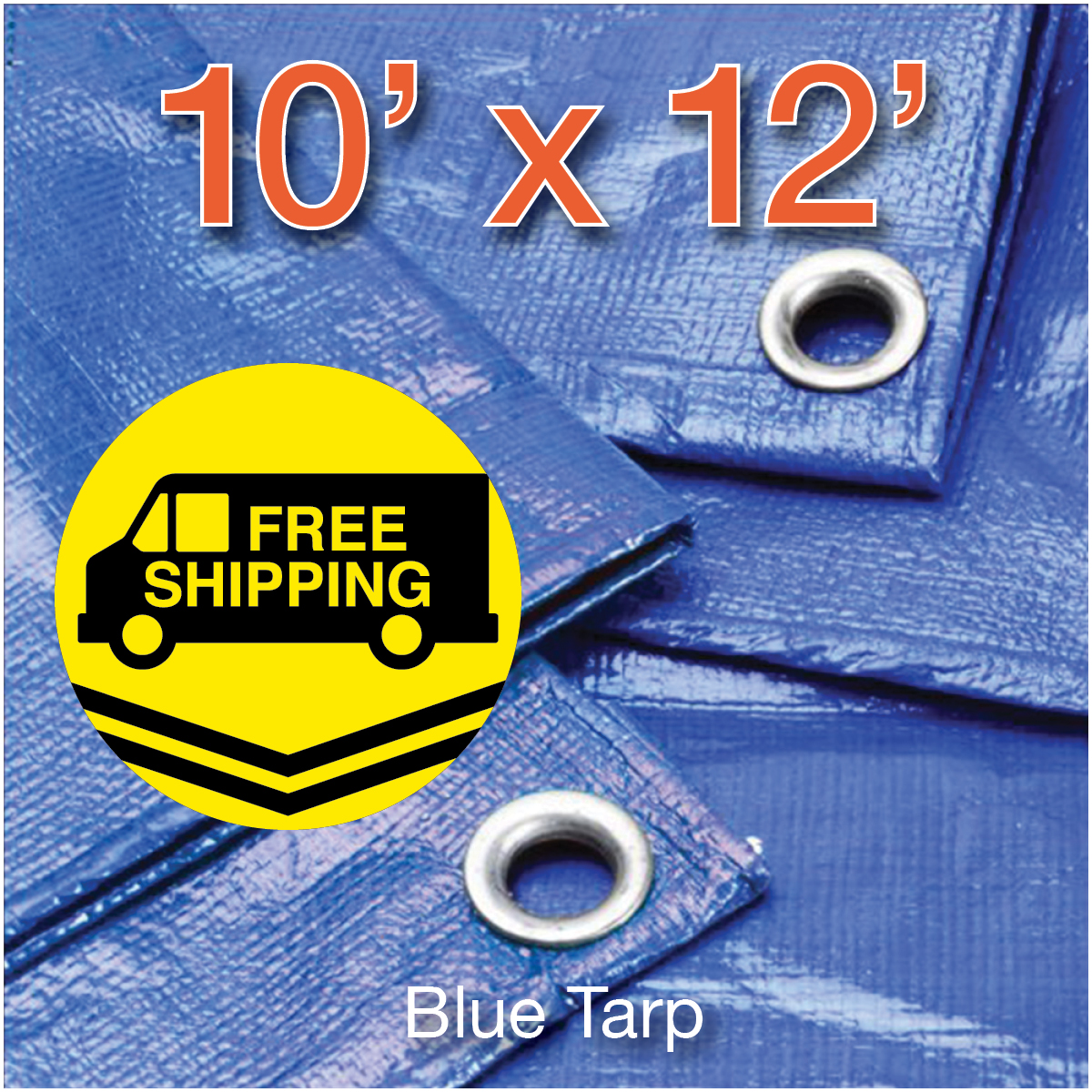 TARP BLUE POLY 10X12FT
