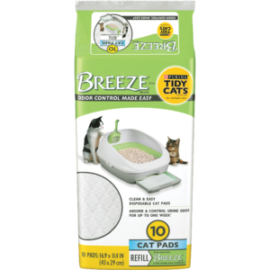 TIDY CAT BREEZE CATPAD 10CT