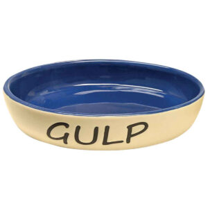 OVAL CAT DISH GULP BLUE