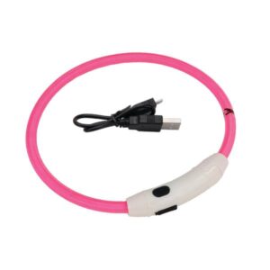 LIGHT-UP NECK RING PINK 16"