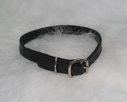 DOG COLLAR 1/2 X 14 LEATHER
