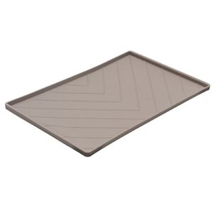 MESS MUTT SLCN MAT W ROD GRAY LG