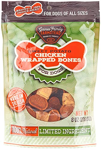 GAINES DOG CKN WRAP BONE 8OZ