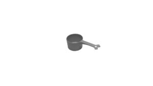MESSY MUTTS SCOOP 1CUP GREY