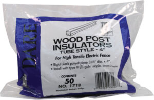 TUBE WOOD POST INSULATOR 50P