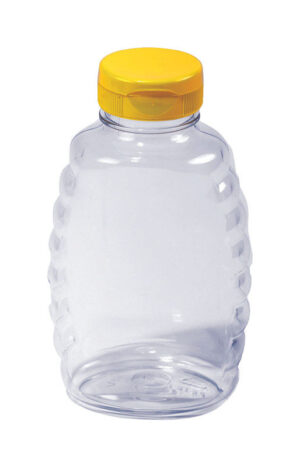 PLASTIC HONEY JAR 16OZ 12PK