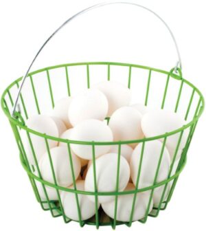 EGG BASKET GREEN 8X8X5"