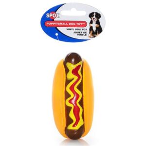 VINYL FOOD DOG TOY ASSORTED