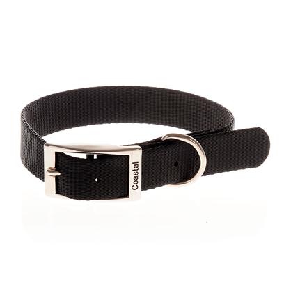 DOG COLLAR SNGL PLY BLACK 5/8X14