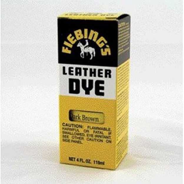 LEATHER DYE DK. BROWN 4 OZ 6