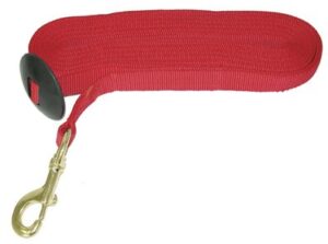 LUNGE LINE W/ RUBR 25FT BLUE