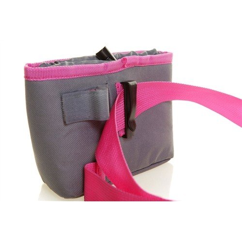 DOOG TREAT POUCH GRY/PINK LG - Image 2